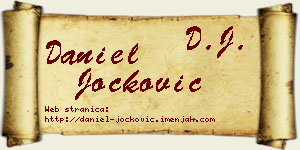Daniel Jocković vizit kartica